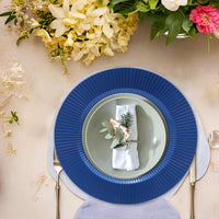 Elegant Blue Reef Charger Plates - 38 pcs Set tableware Luxurious Weddings
