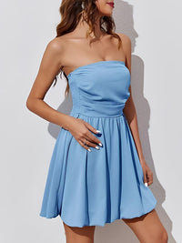 Ruched Tube Mini Dress Mini dress Luxurious Weddings