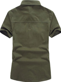 Men's Plus Size Embroidered Collared Neck Short Sleeve Shirt Shirts & polos Luxurious Weddings