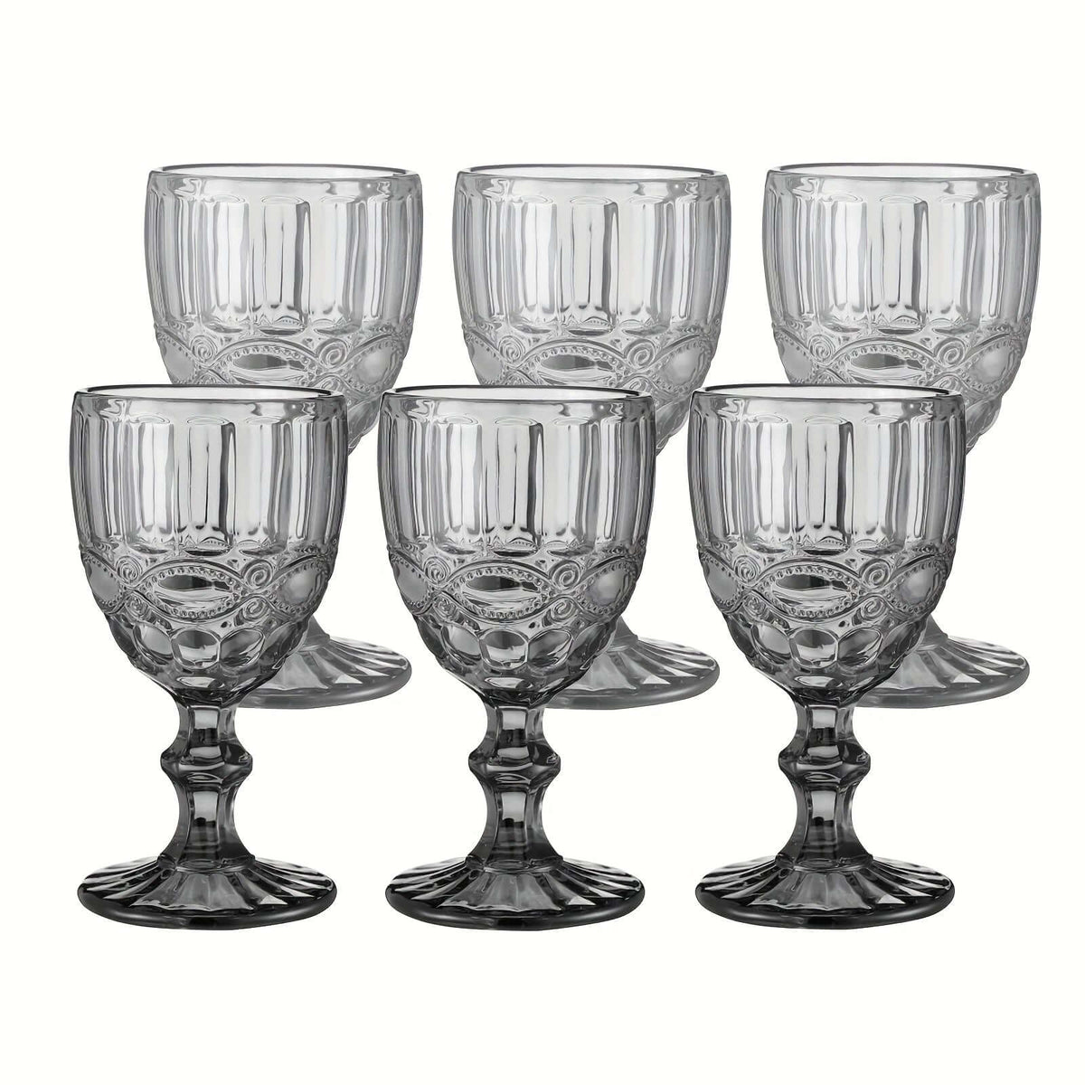 6pcs Vintage Snake Pattern Wine Glass Set wine glass Luxurious Weddings