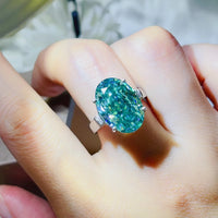 5 Carat Moissanite 925 Sterling Silver Ring Rings Luxurious Weddings