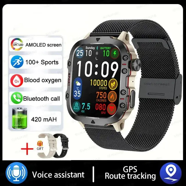 Military Smartwatch For Men smartwatch Luxurious Weddings