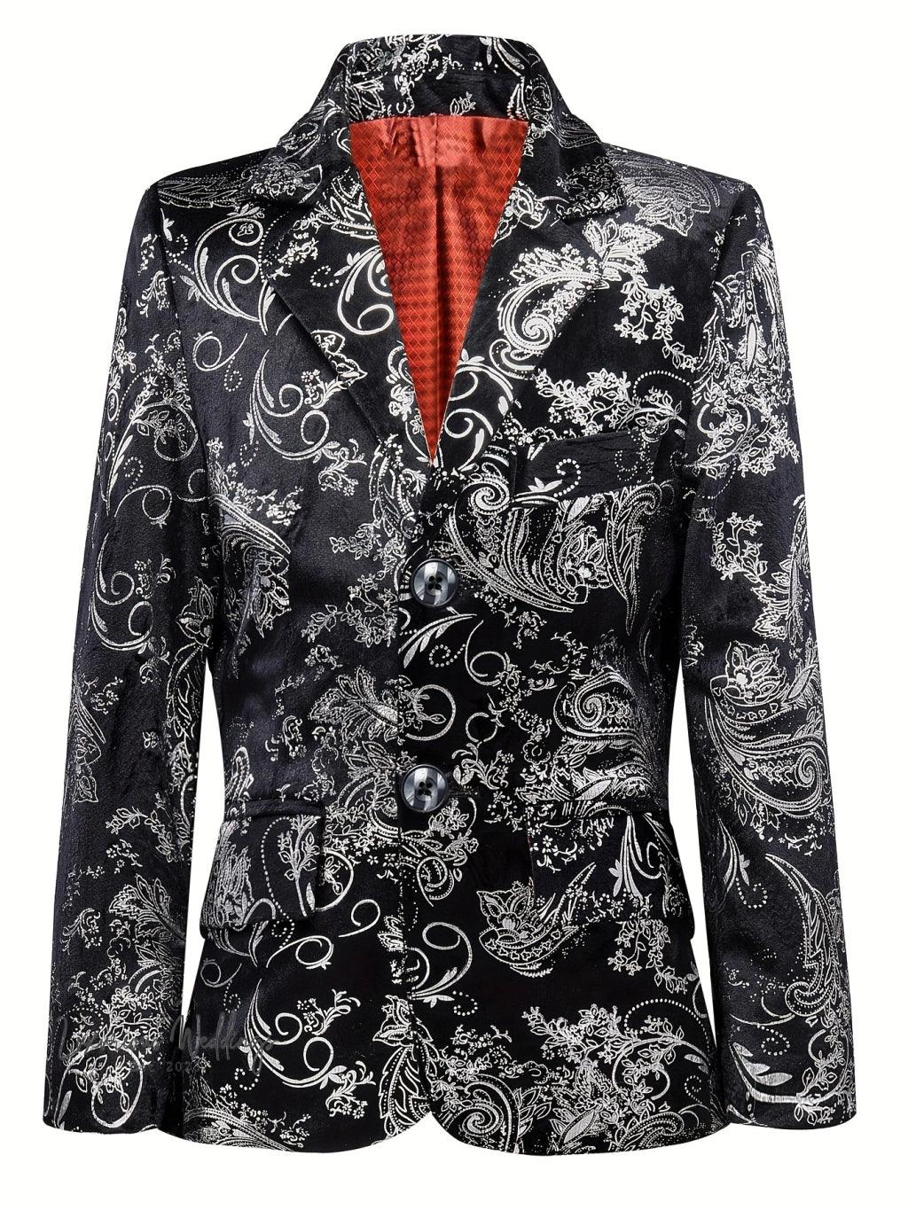 Boys Floral Suit Jacket - Luxurious Weddings
