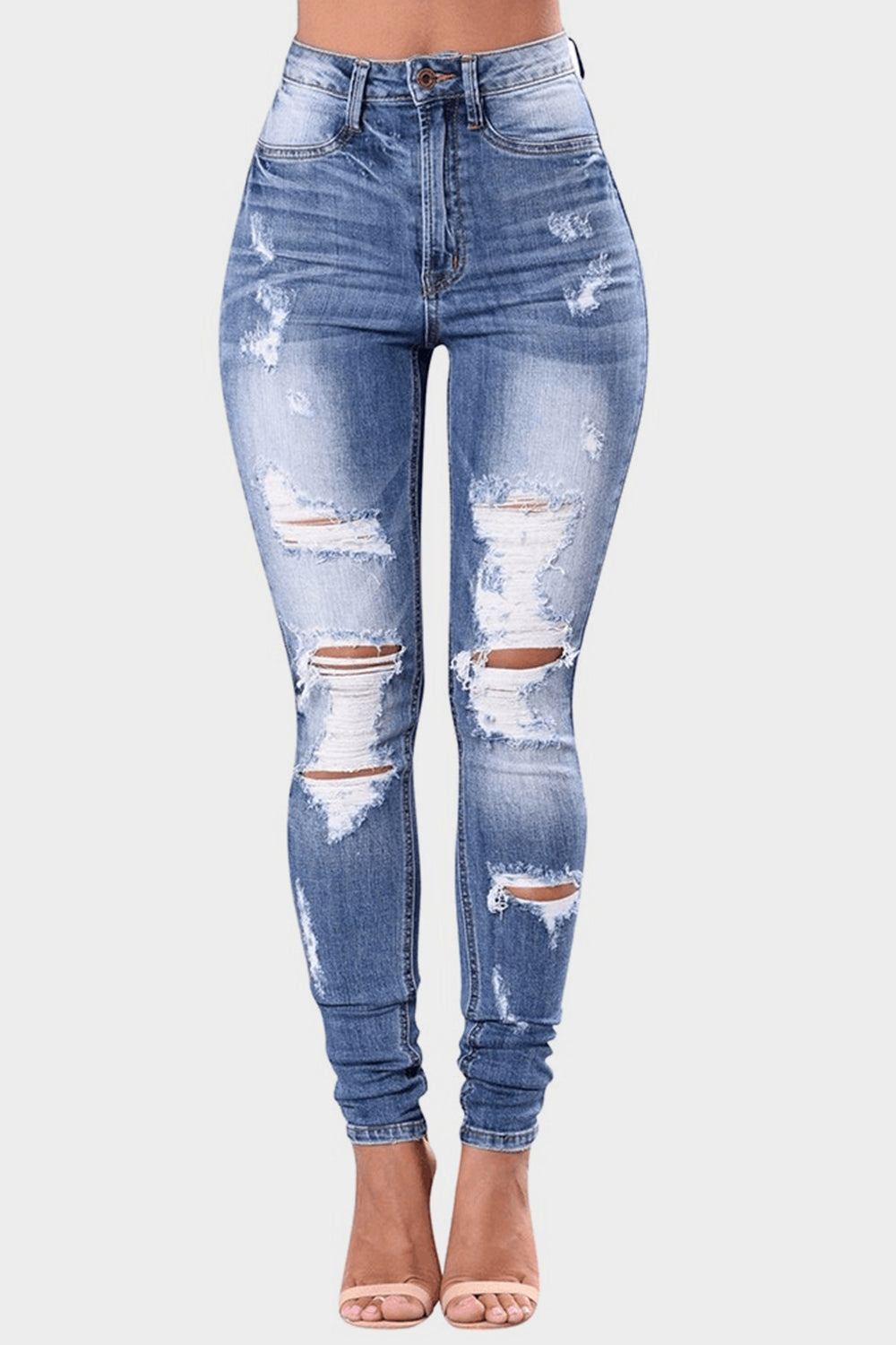 Full Size Distressed Skinny Jeans Plus Size Jeans Luxurious Weddings
