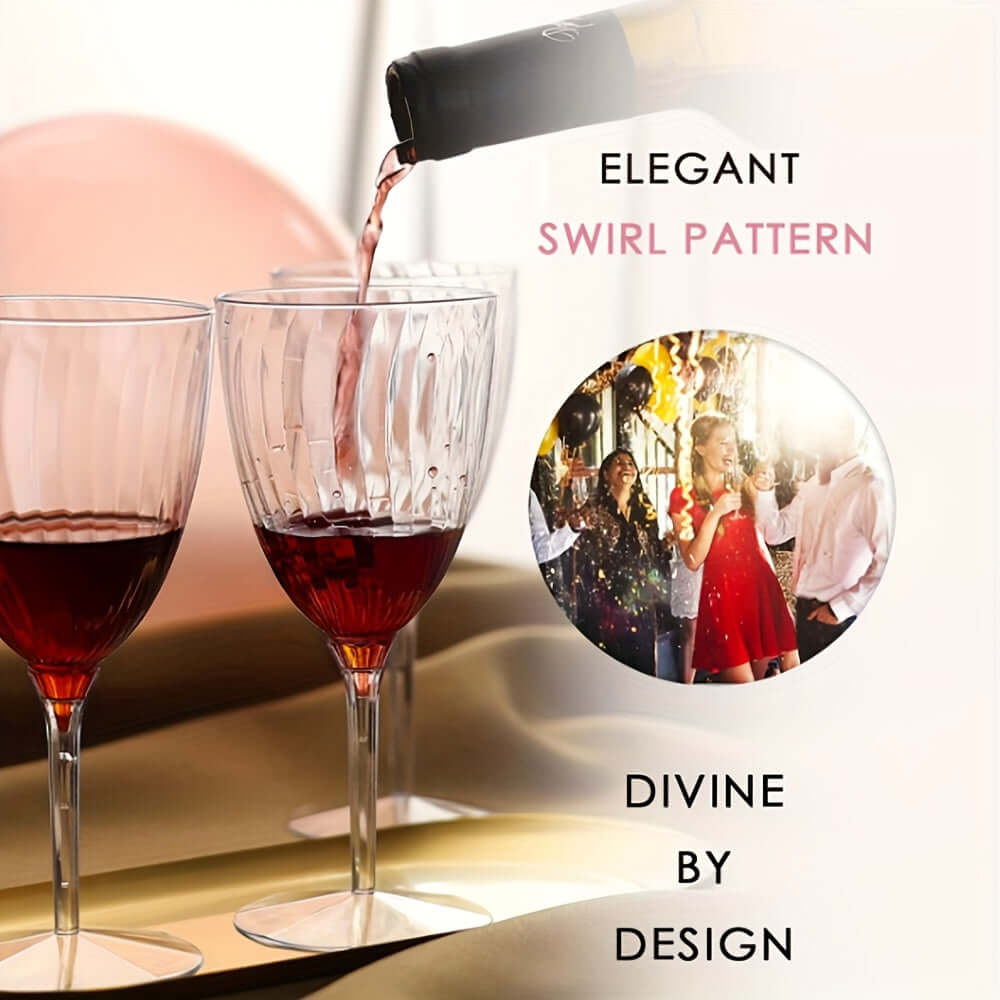 96pcs Clear Plastic Goblets – Perfect for Any Occasion Tableware Luxurious Weddings