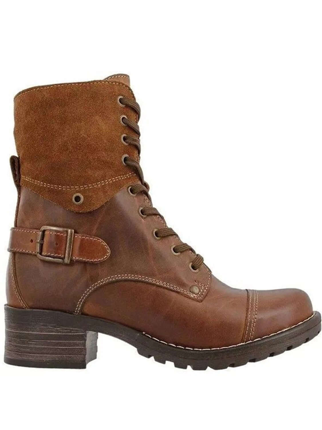 Lace-Up Block Heel Boots boots Luxurious Weddings