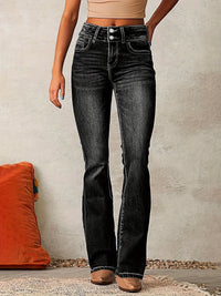 Cat Whisker Washed Bootcut Jeans Jeans Luxurious Weddings