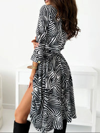 Printed Tie Waist Midi Dress Summer dress Luxurious Weddings