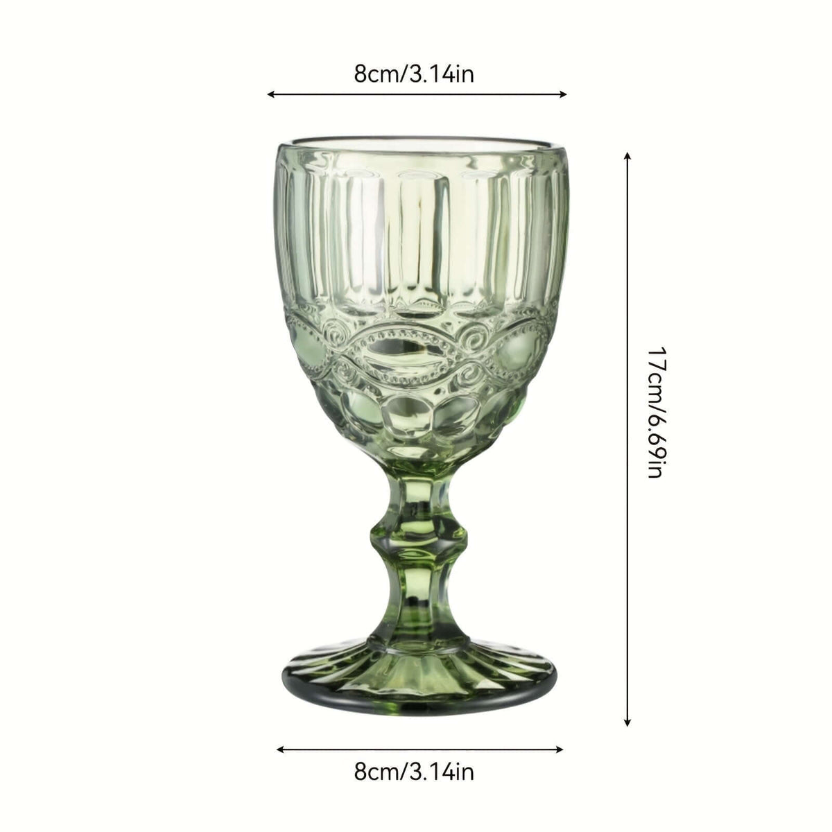 6pcs Vintage Snake Pattern Wine Glass Set wine glass Luxurious Weddings