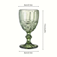 6pcs Vintage Snake Pattern Wine Glass Set wine glass Luxurious Weddings