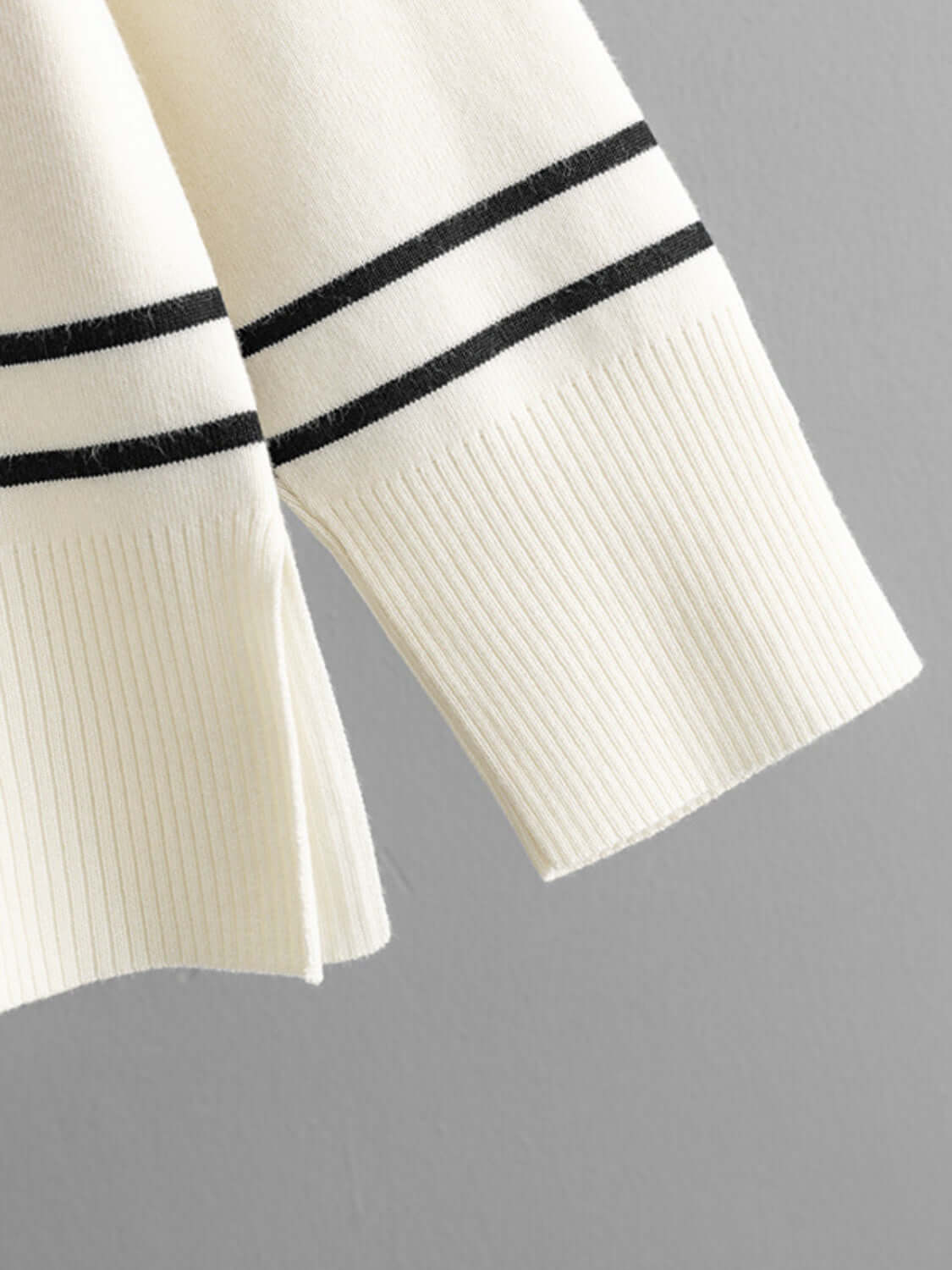 Basic Bae Striped Round Neck Long Sleeve Top and Pants Sweater Set Matching Sets Luxurious Weddings