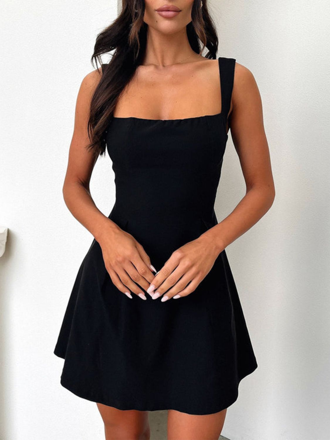 Devine Bow Back Square Neck Mini Dress Mini dress Luxurious Weddings