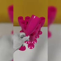 Elegant Stemmed Plastic Champagne Glasses Set Drinkware Luxurious Weddings