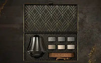 The Connoisseur's Set - Whiskey Stones & Crystal Nosing Tasting Glass whisky stones gift set Luxurious Weddings
