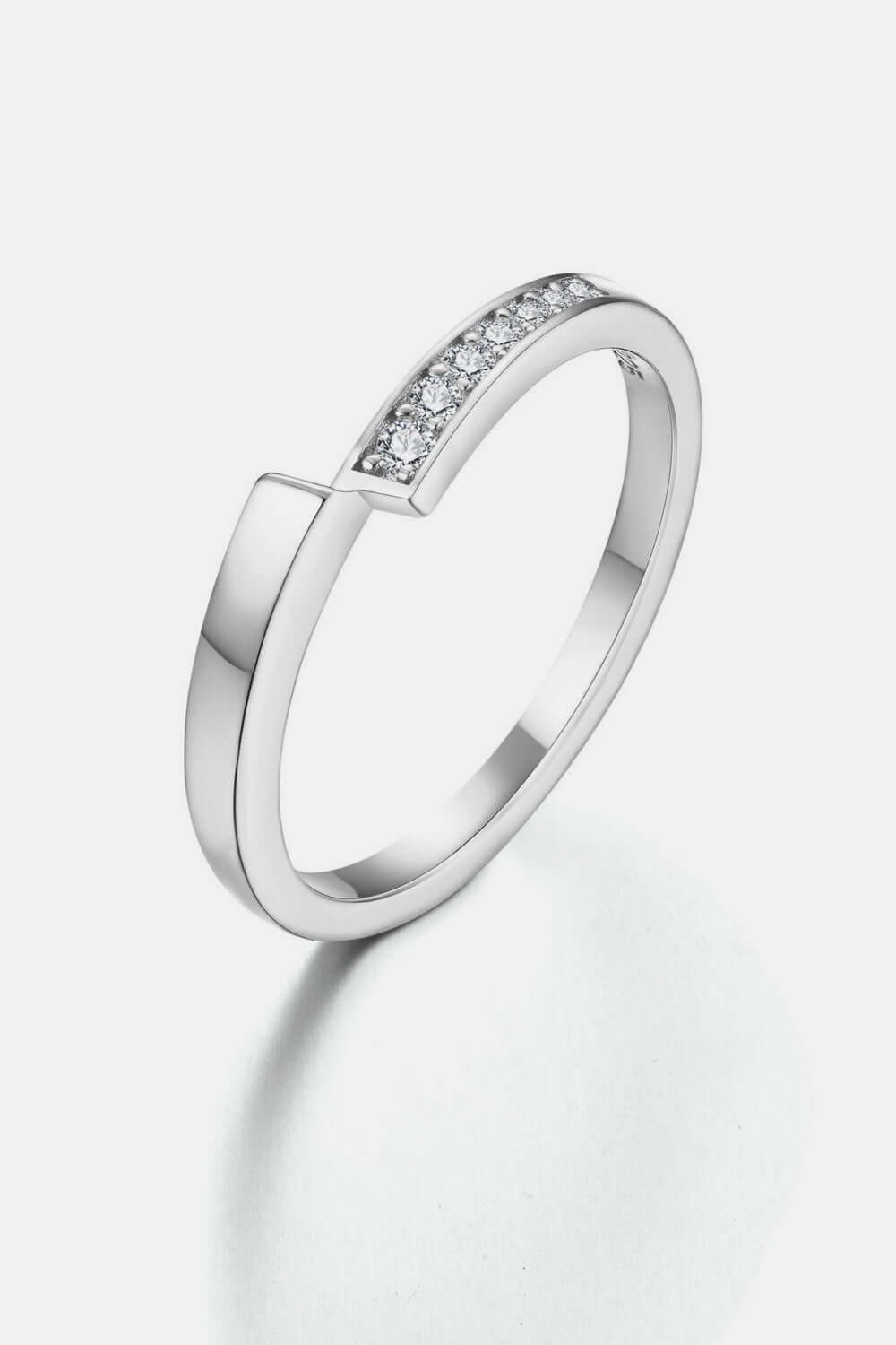 Moissanite 925 Sterling Silver Ring Luxurious Weddings