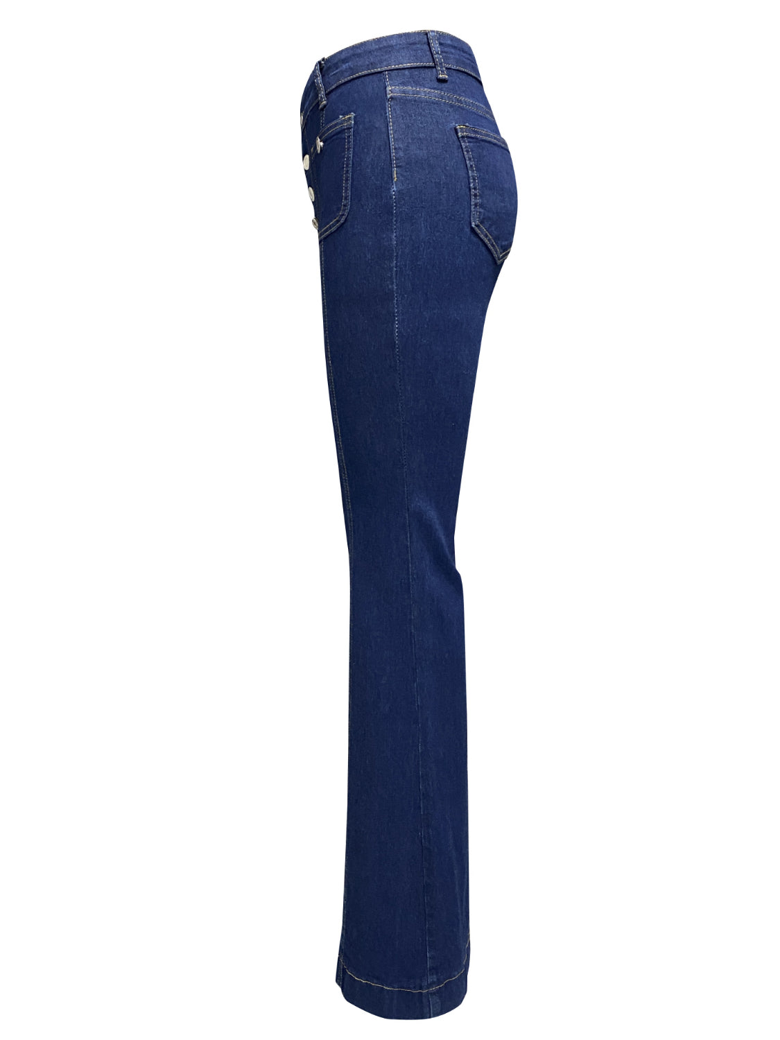 Button Fly High Waist Flare Jeans Jeans & Denim Luxurious Weddings