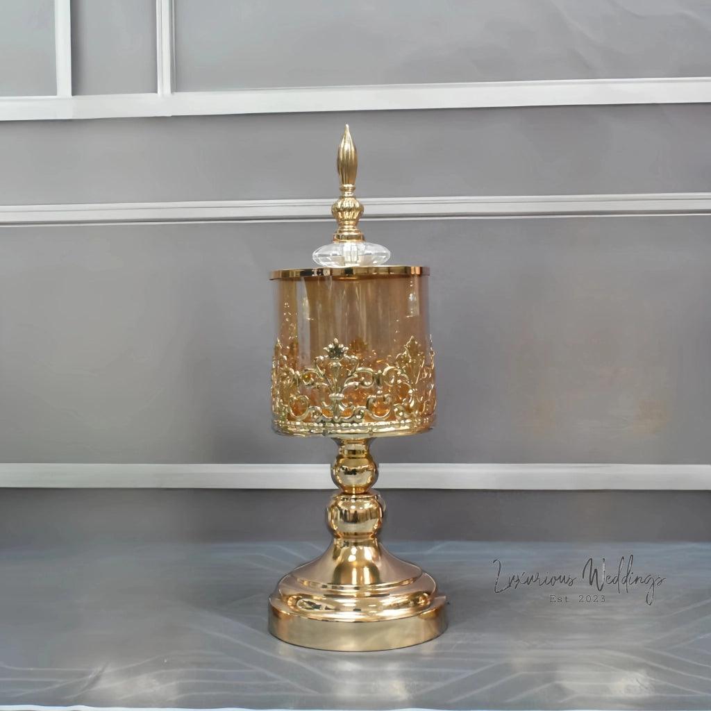 Crystal Glass Jar - Elegant Wedding Centerpiece & Decor centerpiece Luxurious Weddings