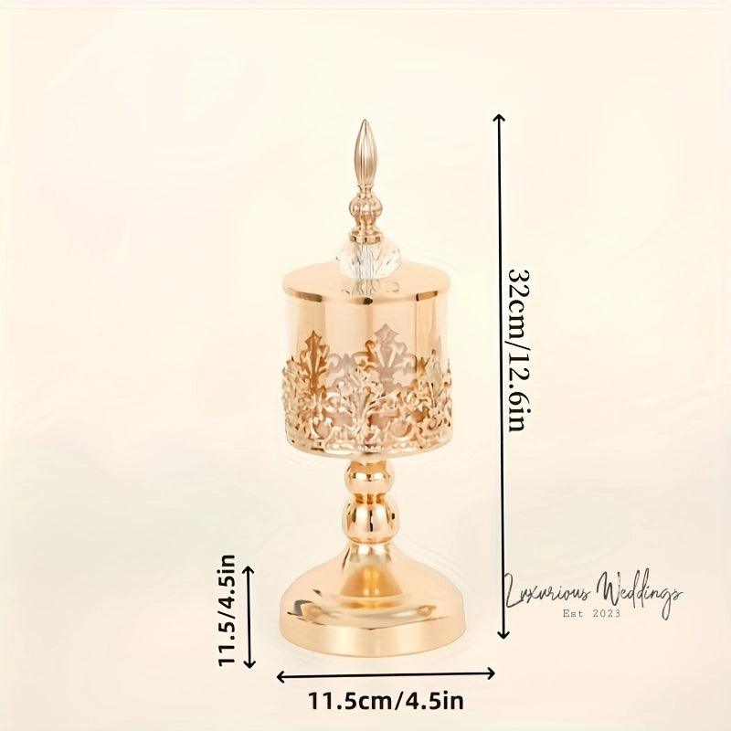 Crystal Glass Jar - Elegant Wedding Centerpiece & Decor centerpiece Luxurious Weddings
