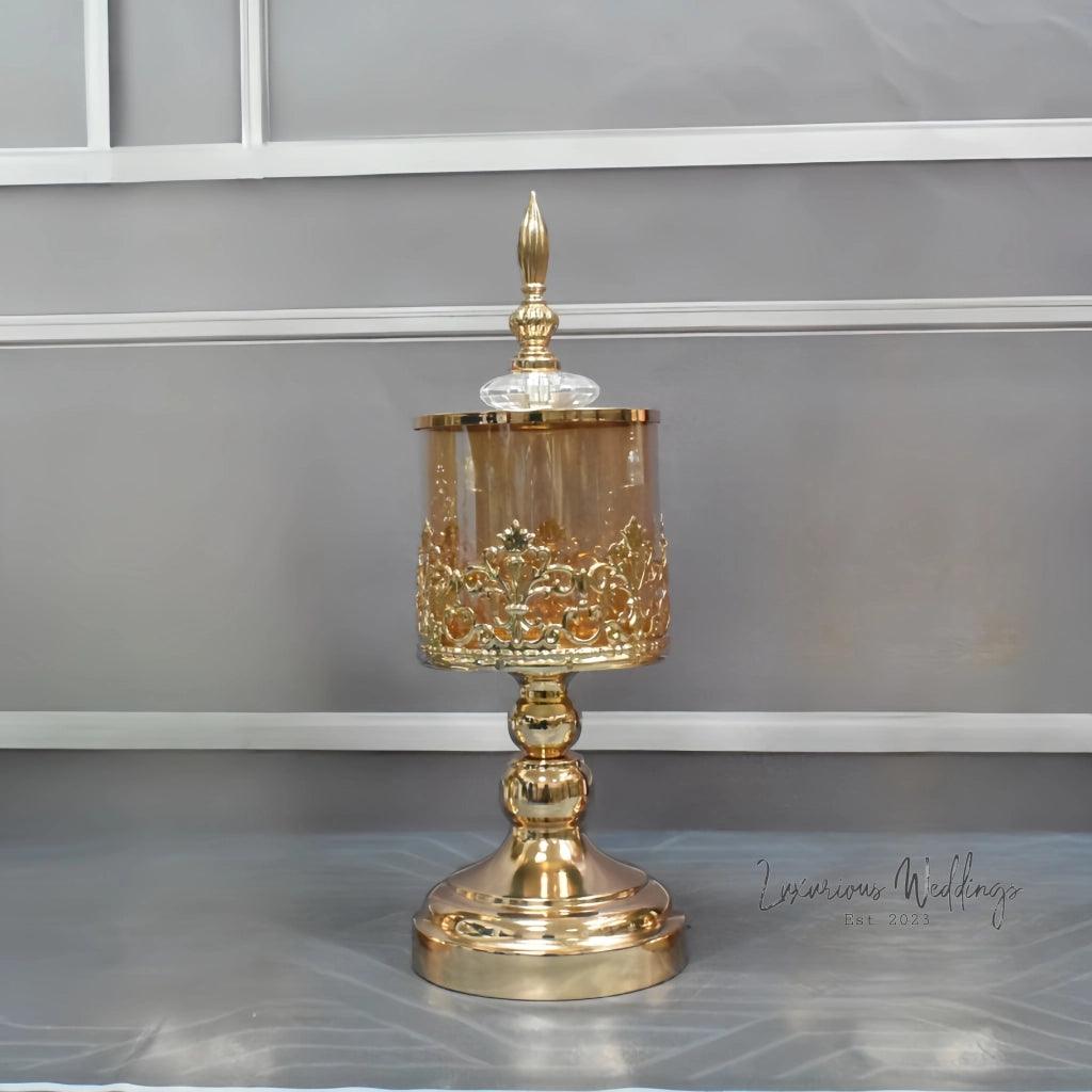 Crystal Glass Jar - Elegant Wedding Centerpiece & Decor centerpiece Luxurious Weddings