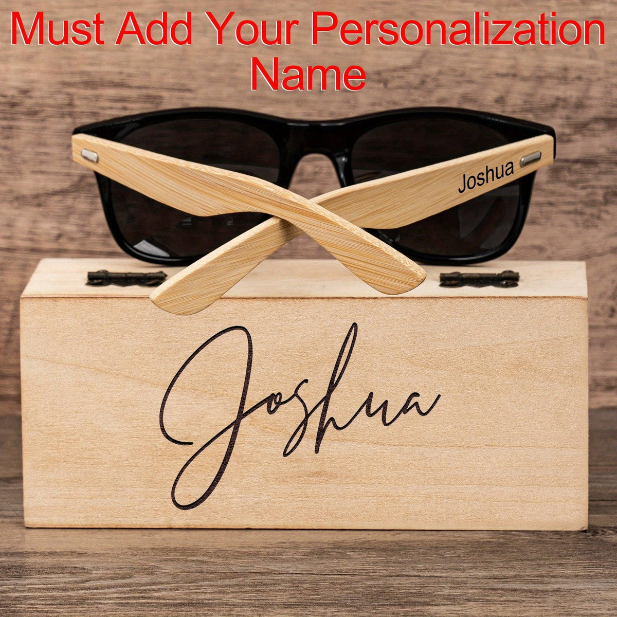 Custom Wooden Sunglasses for Men Groomsmen Gifts Luxurious Weddings