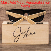 Custom Wooden Sunglasses for Men Groomsmen Gifts Luxurious Weddings