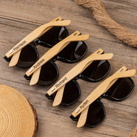 Custom Wooden Sunglasses for Men Groomsmen Gifts Luxurious Weddings
