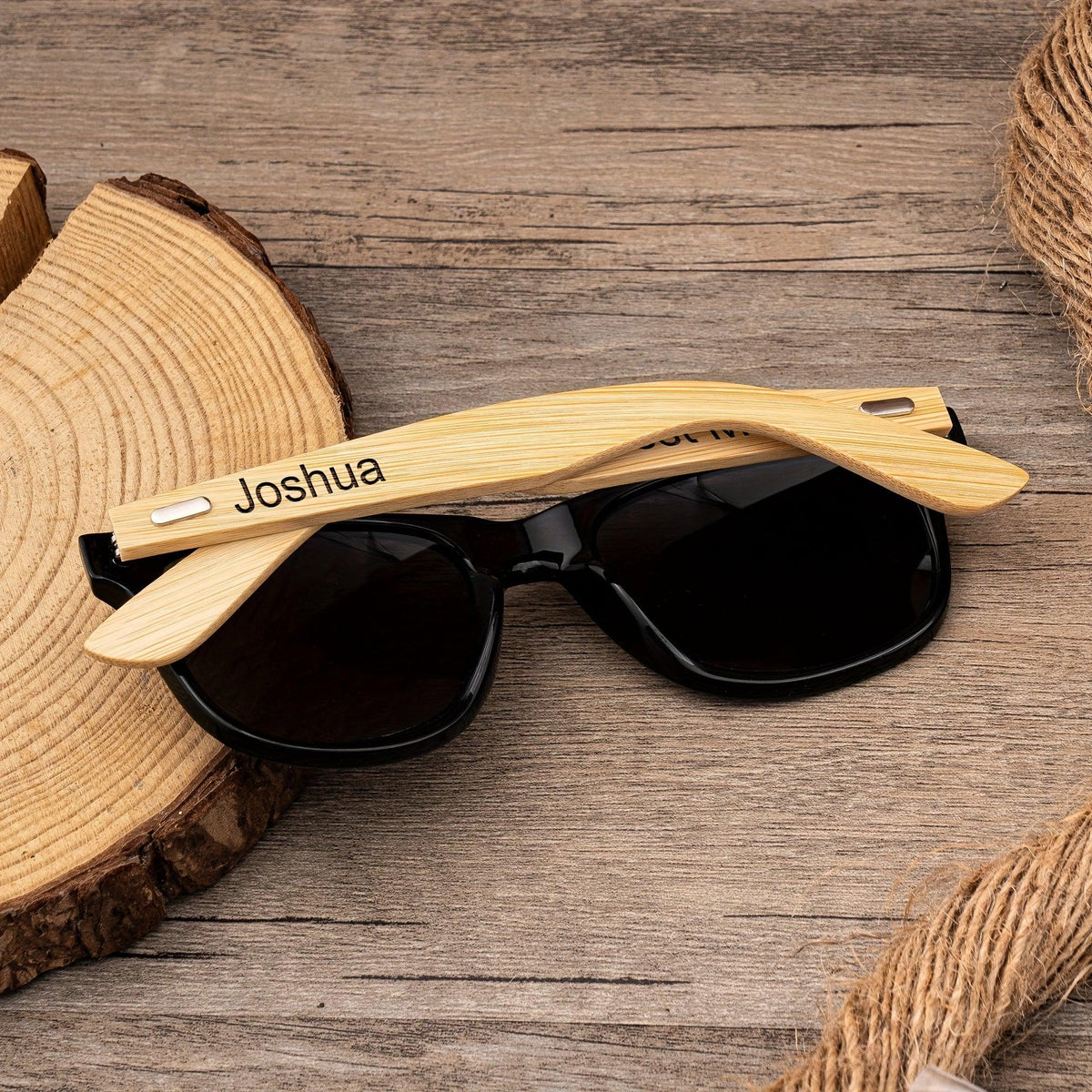 Custom Wooden Sunglasses for Men Groomsmen Gifts Luxurious Weddings
