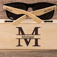 Custom Wooden Sunglasses for Men Groomsmen Gifts Luxurious Weddings
