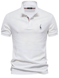 Men's Giraffe Embroidered Short Sleeve Polo Men's Polos Luxurious Weddings