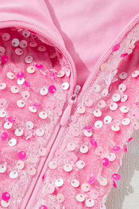 Sequin Single Shoulder Short Sleeve Mini Dress mini dress Luxurious Weddings