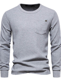 Men's Waffle-Knit Round Neck T-Shirt Men's Tshirts Luxurious Weddings