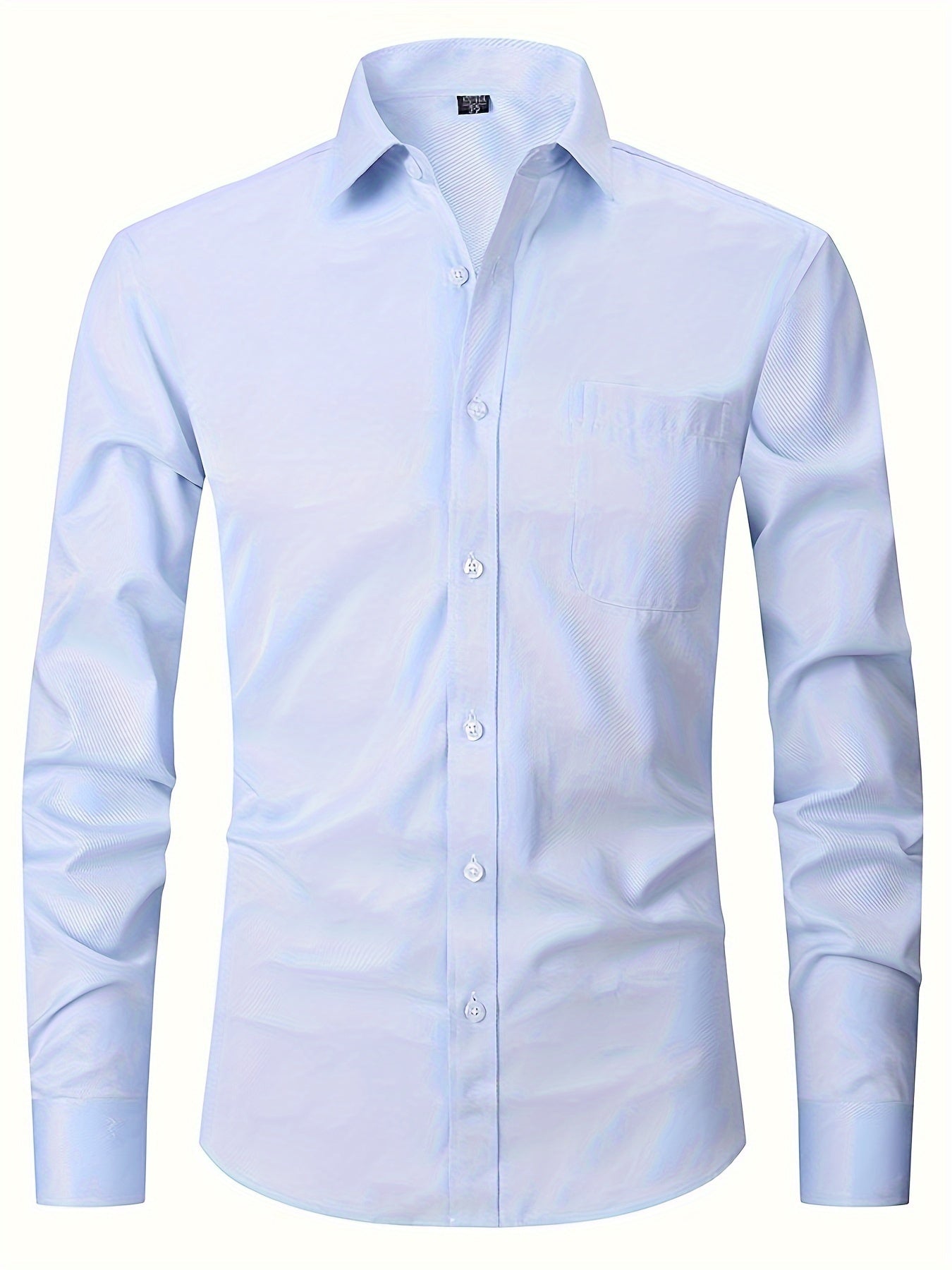 Men's Formal Business Shirts with Long Sleeves - Spring/Fall Collection Men's Formal Shirts Luxurious Weddings