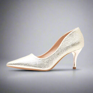 Point Toe Kitten Heels Pumps Bridal Shoes Luxurious Weddings