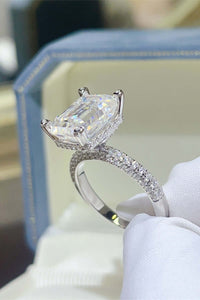 5 Carat Moissanite 925 Sterling Silver Ring Jewelry Luxurious Weddings