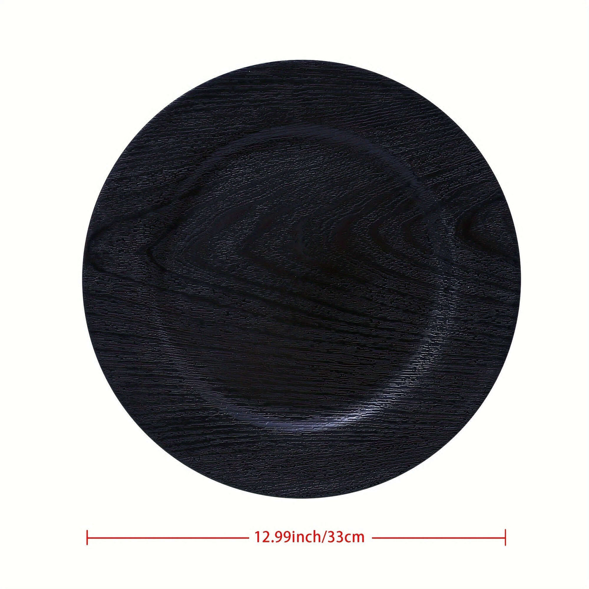 40pcs Elegant Black Round Charger Plates Set Tableware Luxurious Weddings