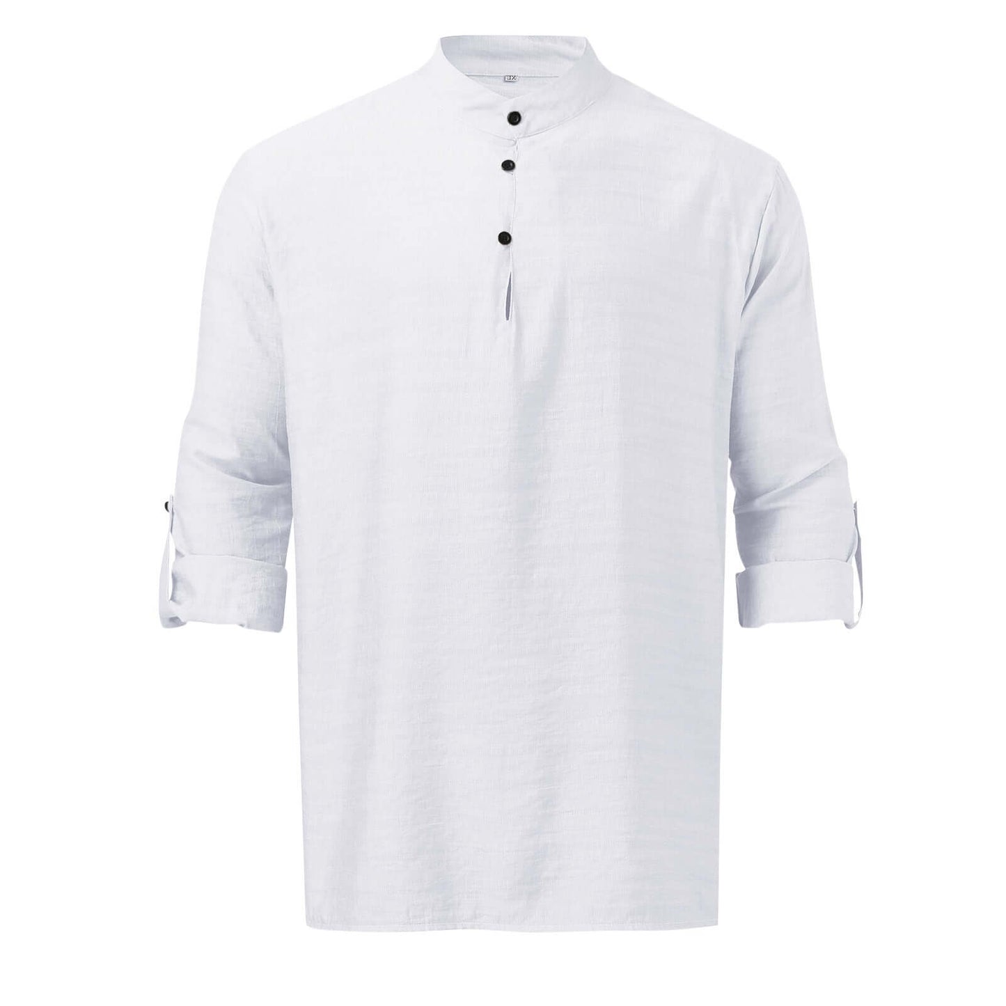 Men's Full Size Half Button Long Sleeve Shirt Plus Size shirts Luxurious Weddings