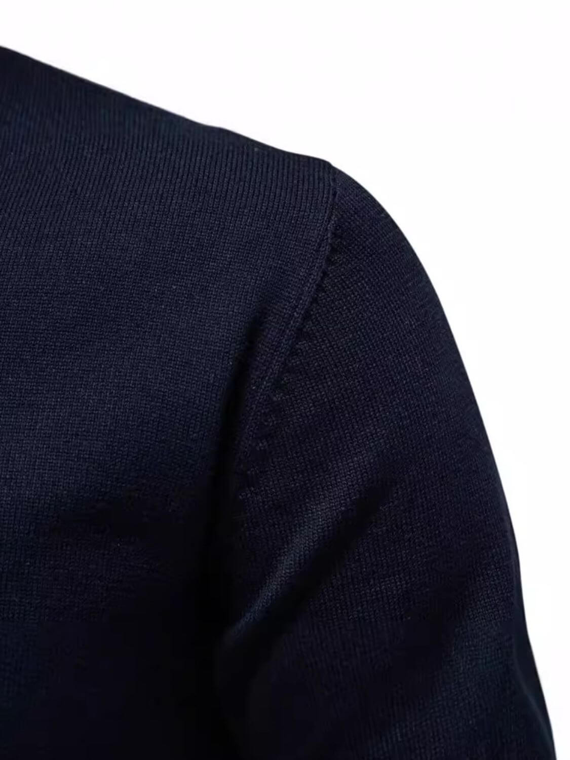 Men's Ribbed Hem V-Neck Long Sleeve Sweater Sweatshirts Luxurious Weddings