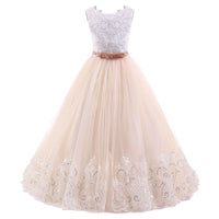 Children's Flowergirl Lace Puff Princess Dress girls dress Luxurious Weddings