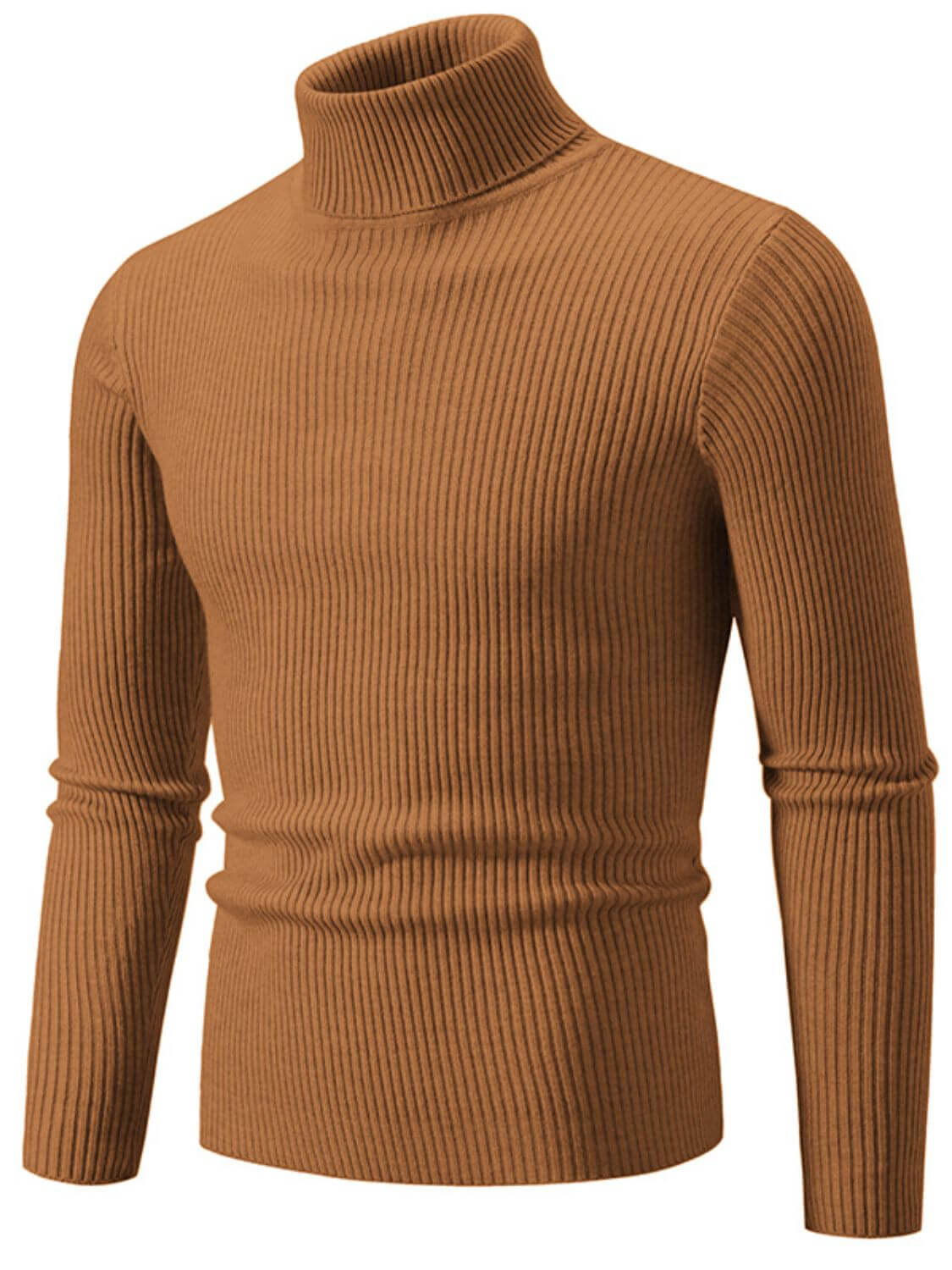 Men's Turtleneck Long Sleeve Ribbed Sweater turtle neck Luxurious Weddings