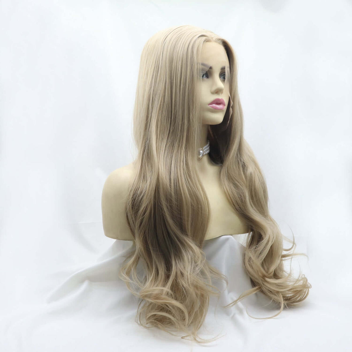 13*3" Lace Front Wigs Synthetic Long Wavy 24" 130% Density Lace front wig Luxurious Weddings