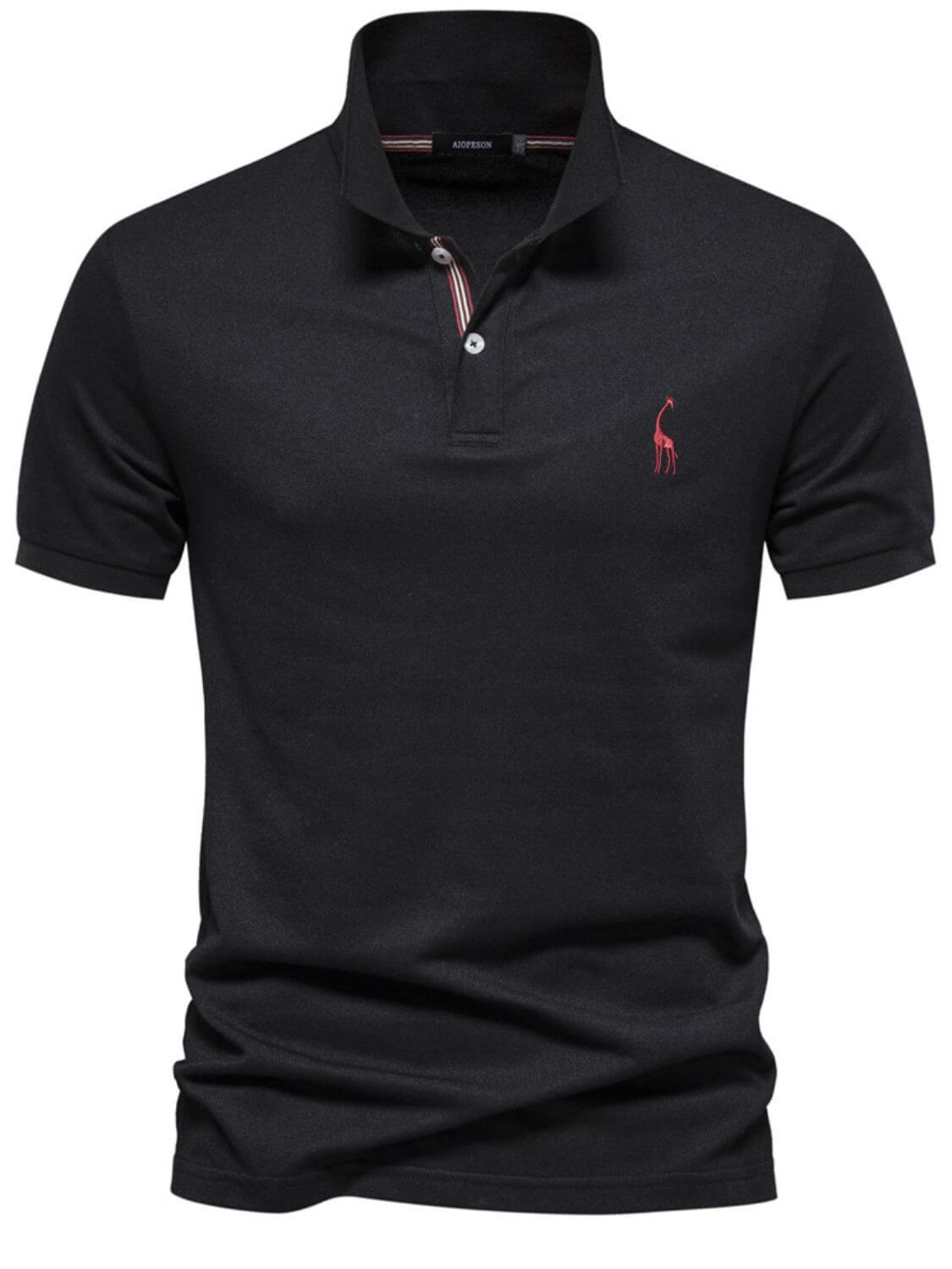 Men's Giraffe Embroidered Short Sleeve Polo Men's Polos Luxurious Weddings