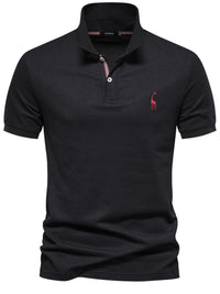 Men's Giraffe Embroidered Short Sleeve Polo Men's Polos Luxurious Weddings