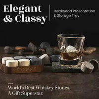 The Gourmet Gift Set - Whiskey Stones & Bourbon Barrel Aged Coffee gentlemens gifts Luxurious Weddings