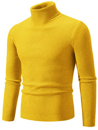 Men's Turtleneck Long Sleeve Ribbed Sweater turtle neck Luxurious Weddings