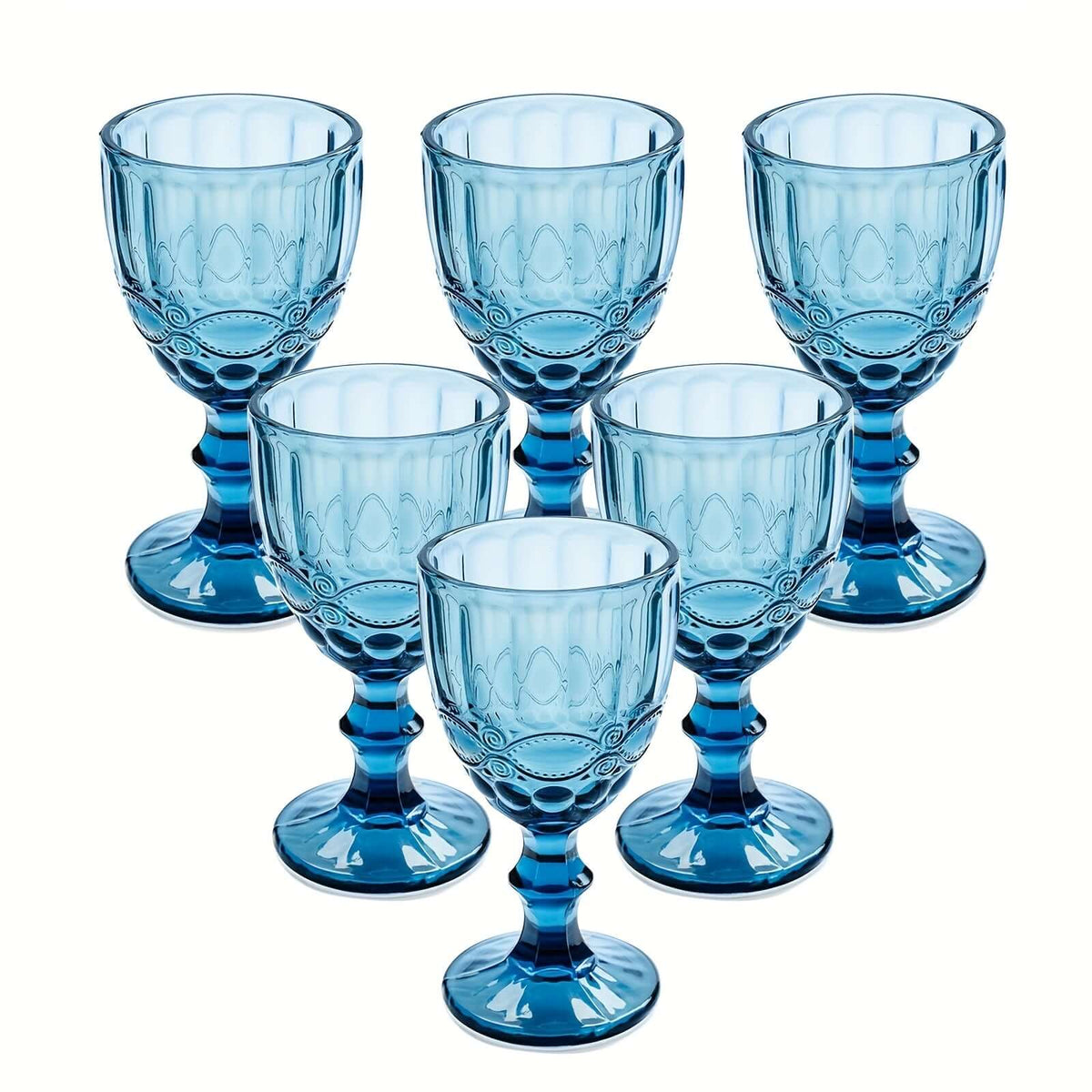 6pcs Vintage Snake Pattern Wine Glass Set wine glass Luxurious Weddings