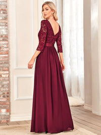 Elegant Empire Waist Bridesmaid Dresses with Long Lace Sleeve Bridesmaid Dresses Luxurious Weddings