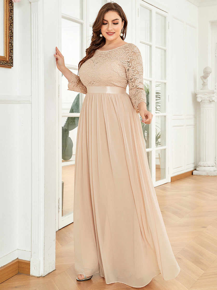 Plus Size Lace Bridesmaid Dresses with Long Lace Sleeve Bridesmaid Dresses Luxurious Weddings