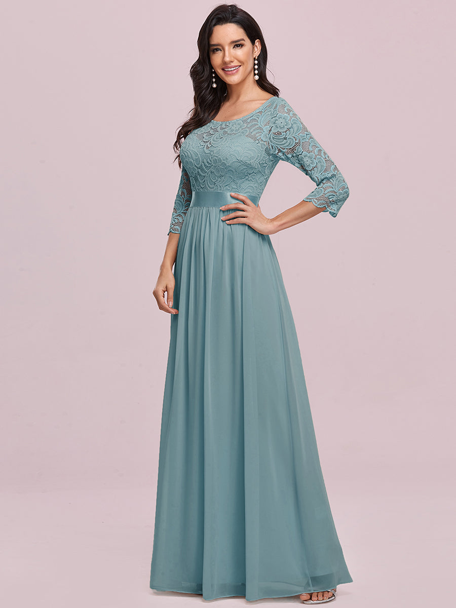 Elegant Empire Waist Bridesmaid Dresses with Long Lace Sleeve Bridesmaid Dresses Luxurious Weddings
