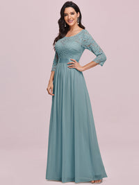 Elegant Empire Waist Bridesmaid Dresses with Long Lace Sleeve Bridesmaid Dresses Luxurious Weddings