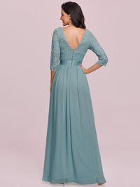 Elegant Empire Waist Bridesmaid Dresses with Long Lace Sleeve Bridesmaid Dresses Luxurious Weddings